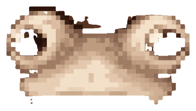 Blank Frog, the coin's mascot, staring blankly ahead